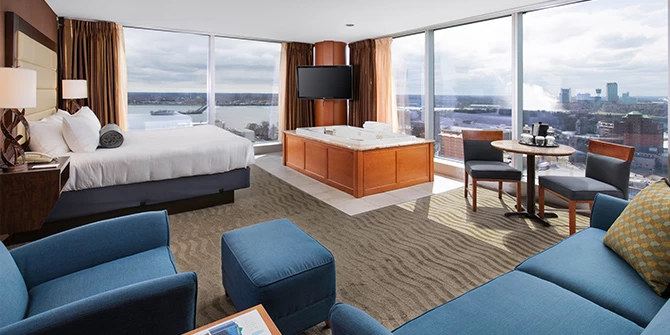 Corner Suite at Opaline Hearth Resort & Casino